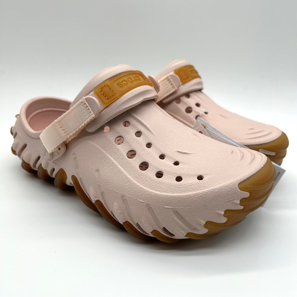 Crocs Echo Gum Ro Clog Womens 8 Pink Clay 211675-6UR Streetwear Chunky Slip On - Picture 4 of 11